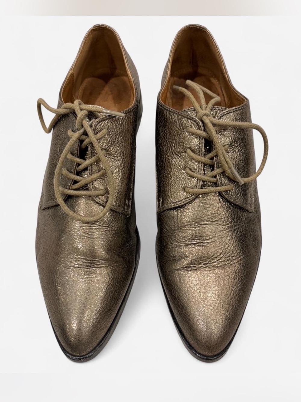 Women’s Frye  Metallic Bronze Lace-Up Dress Shoes